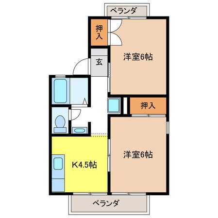 セジュール吉田の物件間取画像